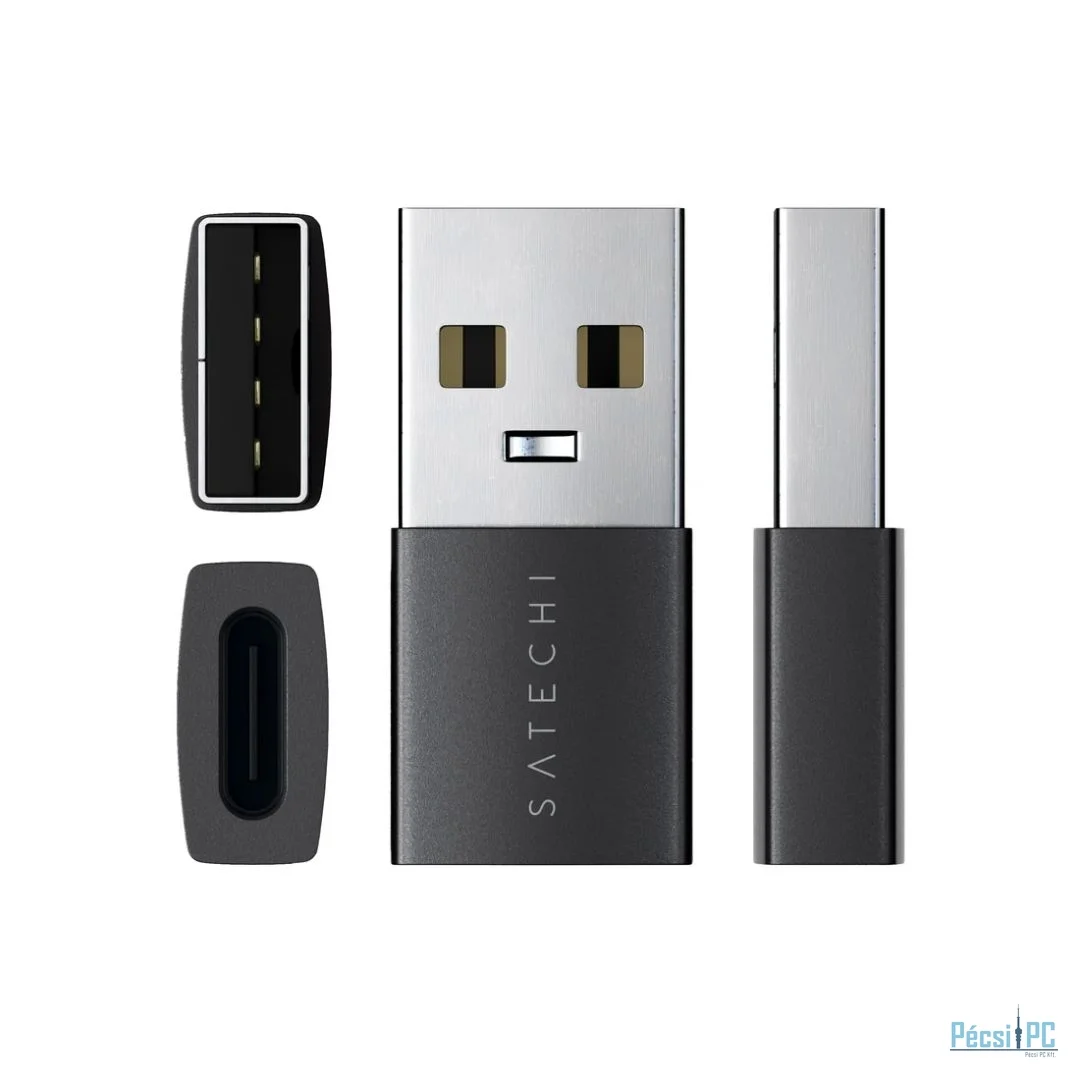 Satechi Type-A to Type-C Adapter Space Black (2 Pack)