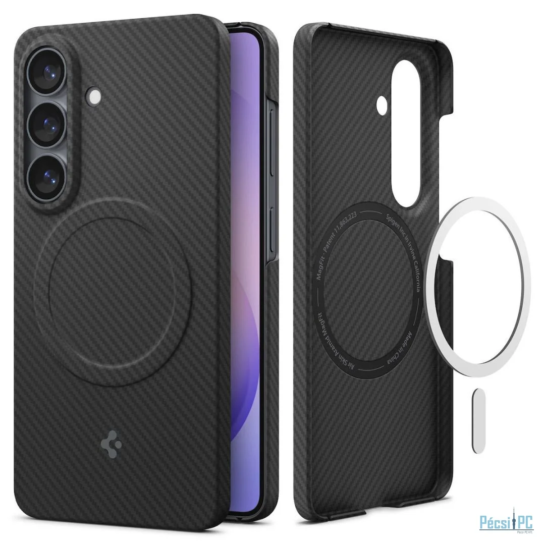 Spigen Air Skin Aramid MagSafe case for Samsung Galaxy S26+ Black
