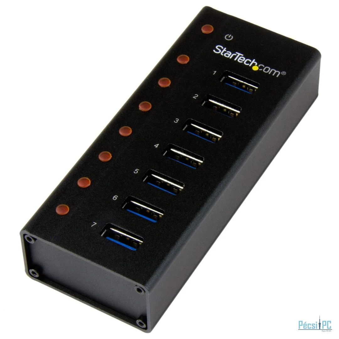 Startech 7-portos USB3.0 HUB Black