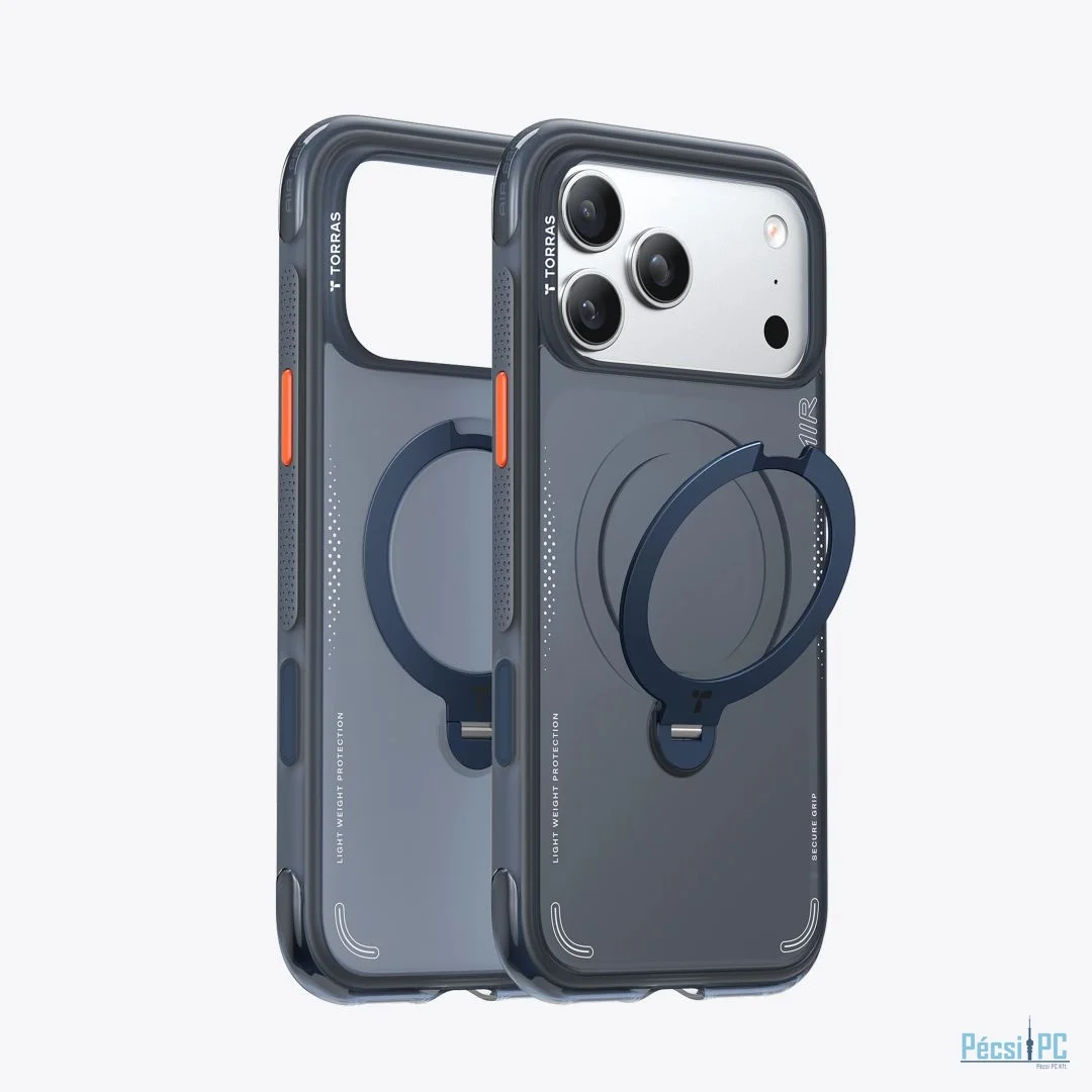 Torras Ostand Q3 Air case for iPhone 17 Pro Deep Blue