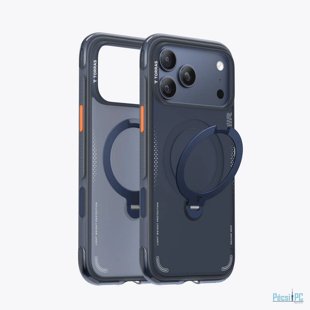 Torras Ostand Q3 Air case for iPhone 17 Pro Max Deep Blue