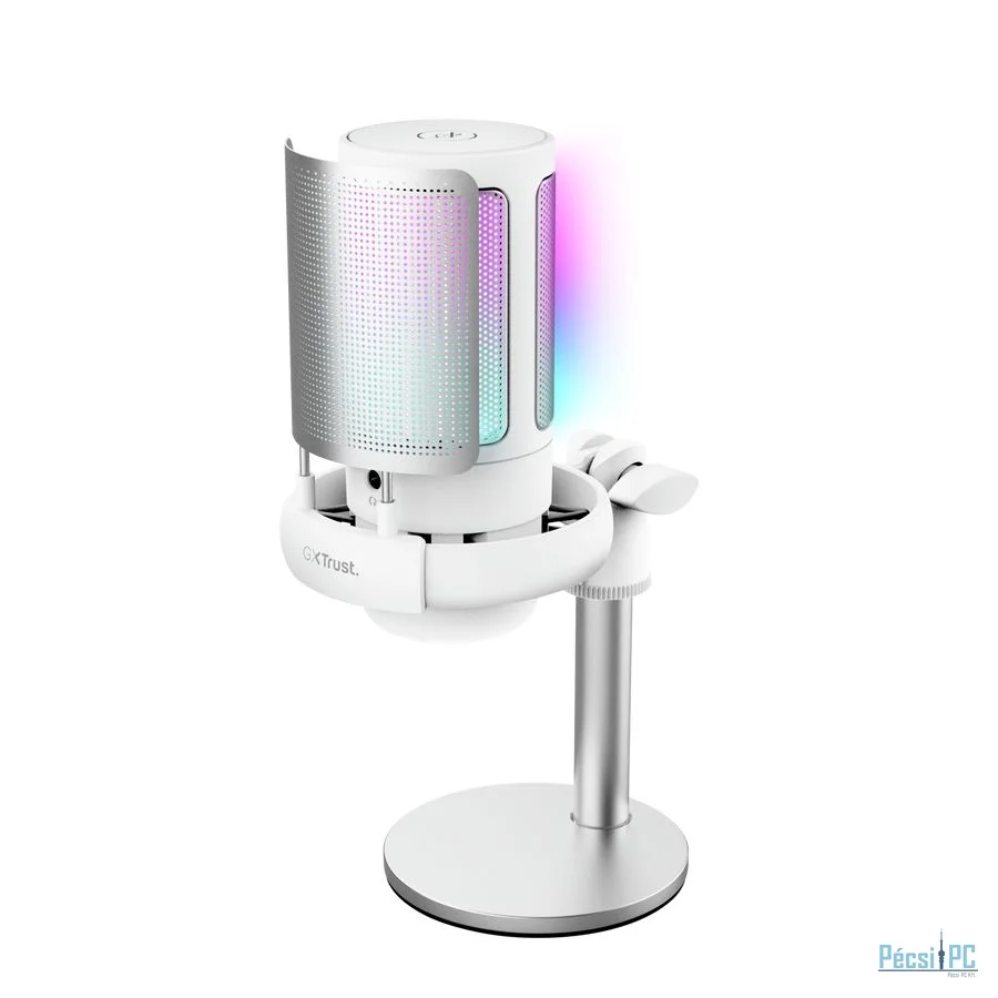 Trust GXT238W Auron Illuminated USB Gaming Microphone White/Gray