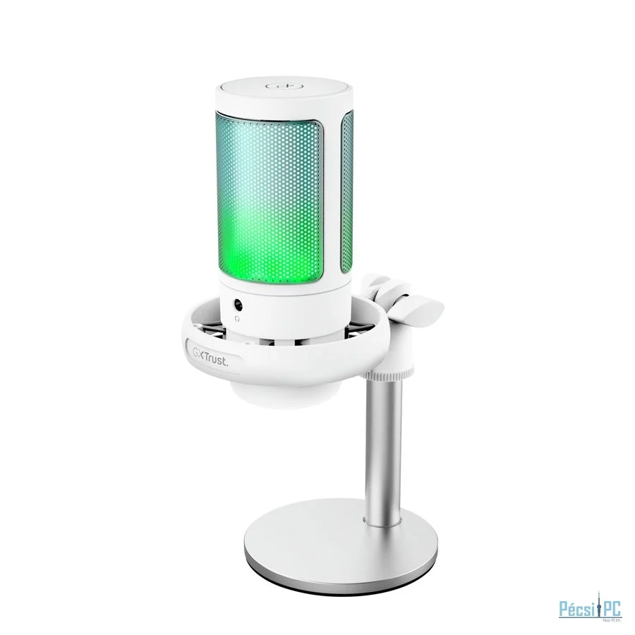 Trust GXT238W Auron Illuminated USB Gaming Microphone White/Gray