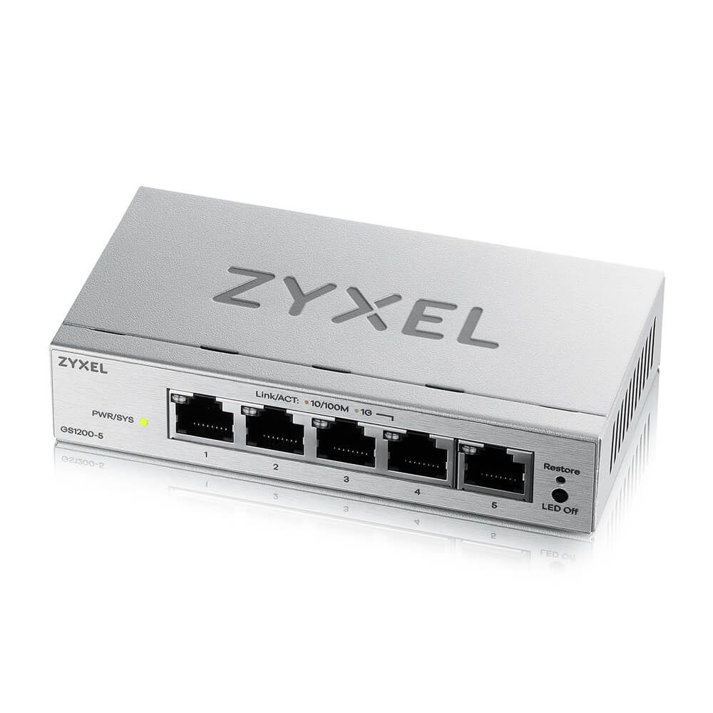 ZyXEL GS1200-5V3 5-Port GbE Web Managed Switch
