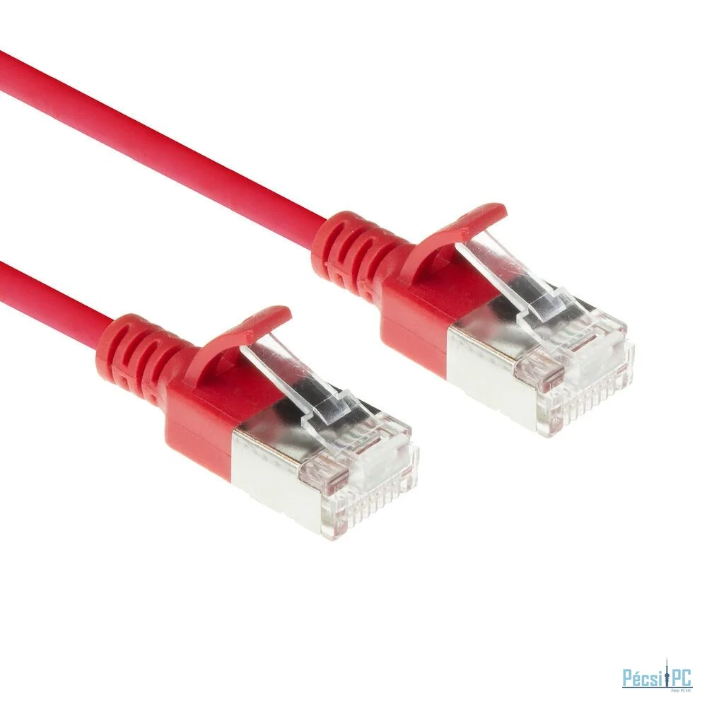ACT CAT6A S-FTP Patch Cable 0,5m Red