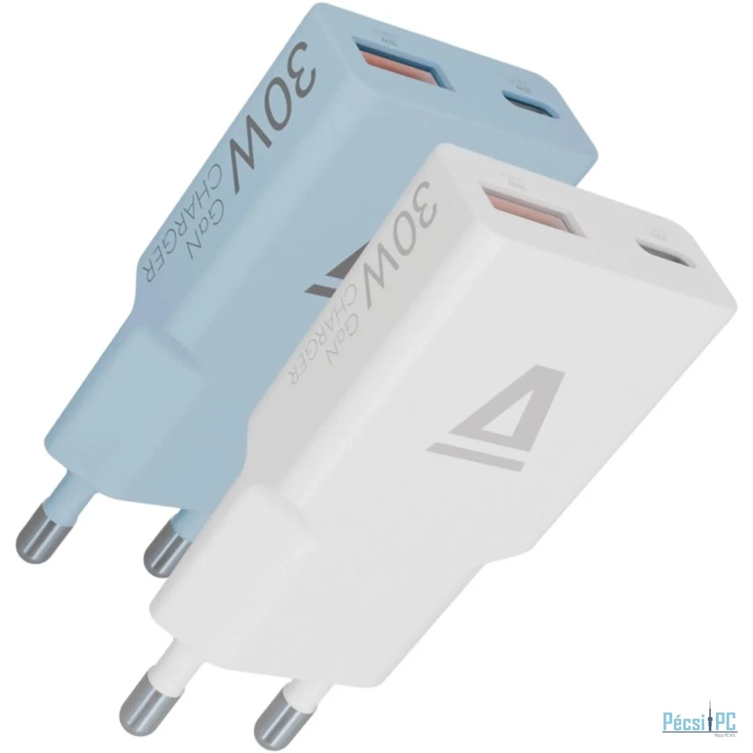 Avax CH641W + CH641LB NANO SLIM 30W Charger White/Black
