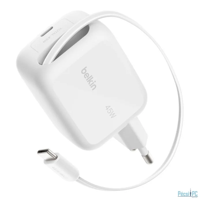 Belkin BoostCharge Pro 45W Dual GaN 1m Cable White