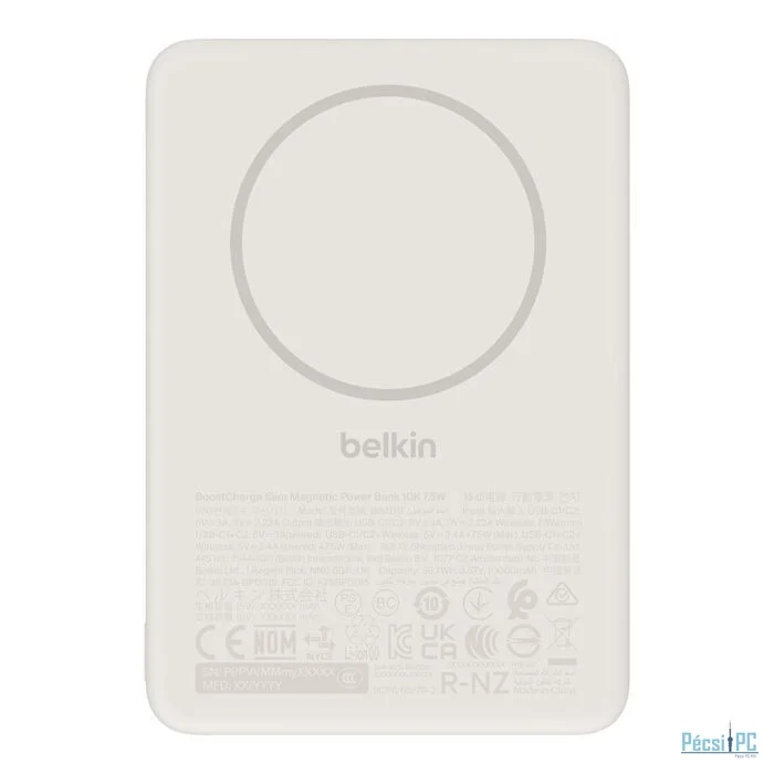 Belkin BoostCharge Slim Magnetic 10000mAh PowerBank Sand
