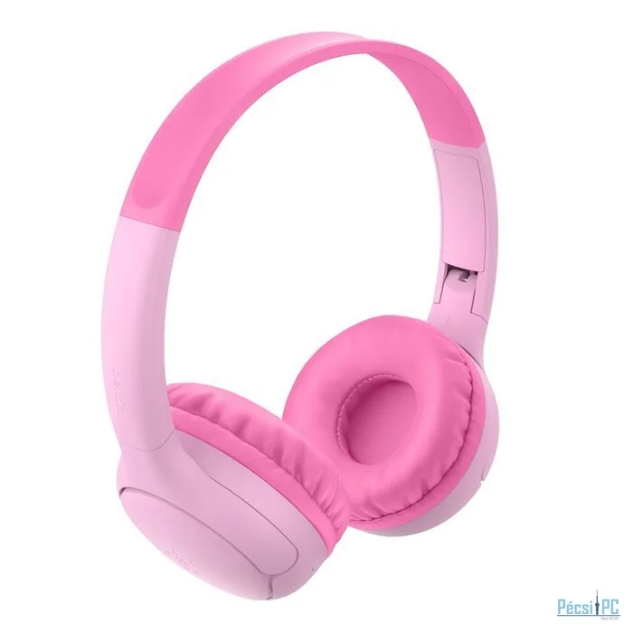 Belkin SoundForm Mini 2 Bluetooth Headset for Kids with Case Pink