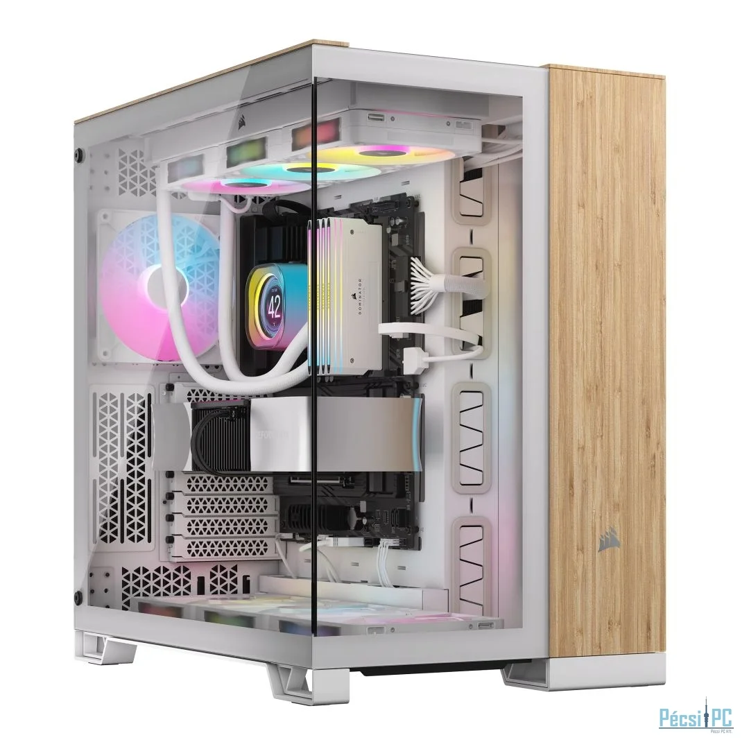 Corsair 6500X Tempered Glass White/Bamboo