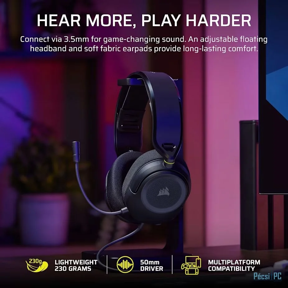 Corsair HS35 v3 Gaming Headset Carbon