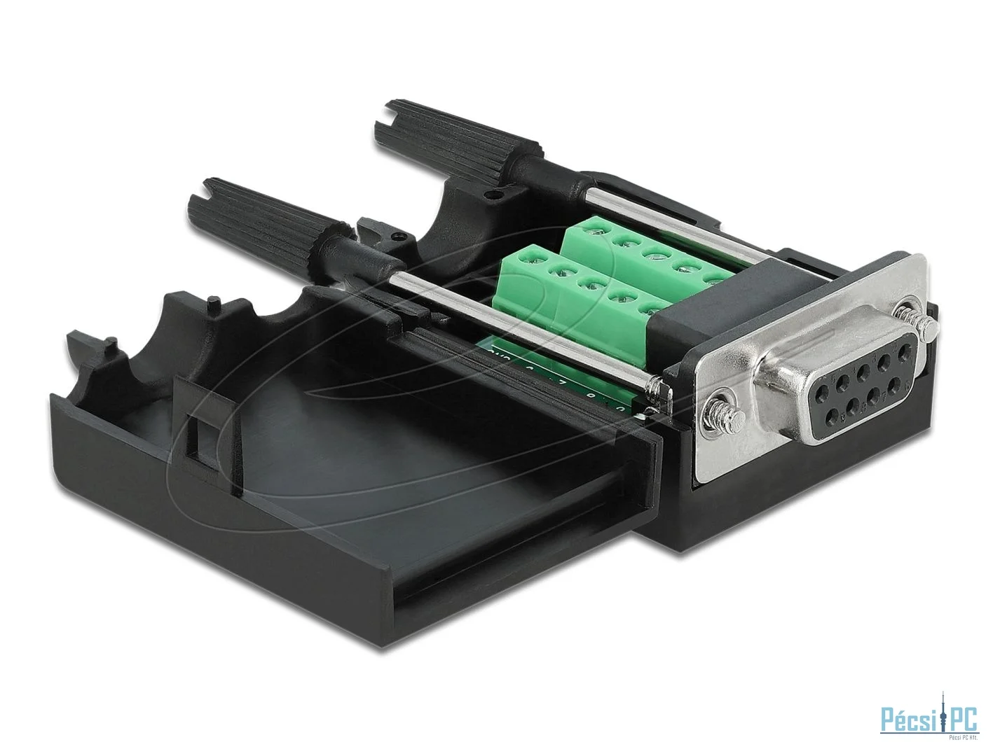 DeLock D-Sub9 female to Terminal Block with Enclosure
