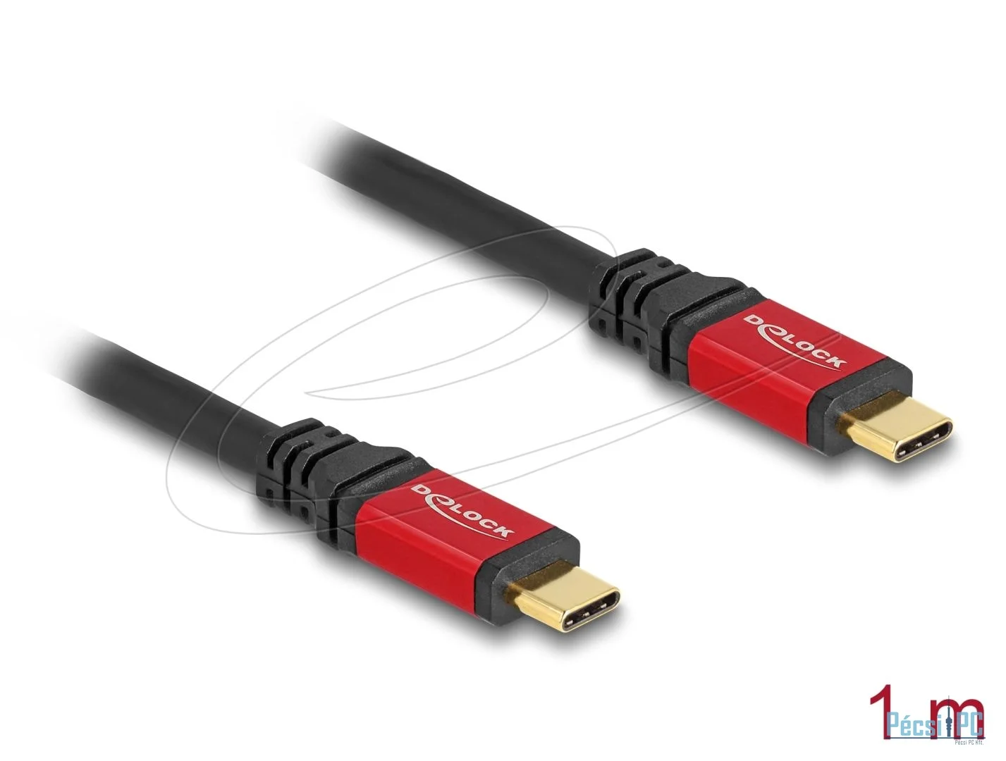 DeLock USB cable USB-C to USB-C 1m Red
