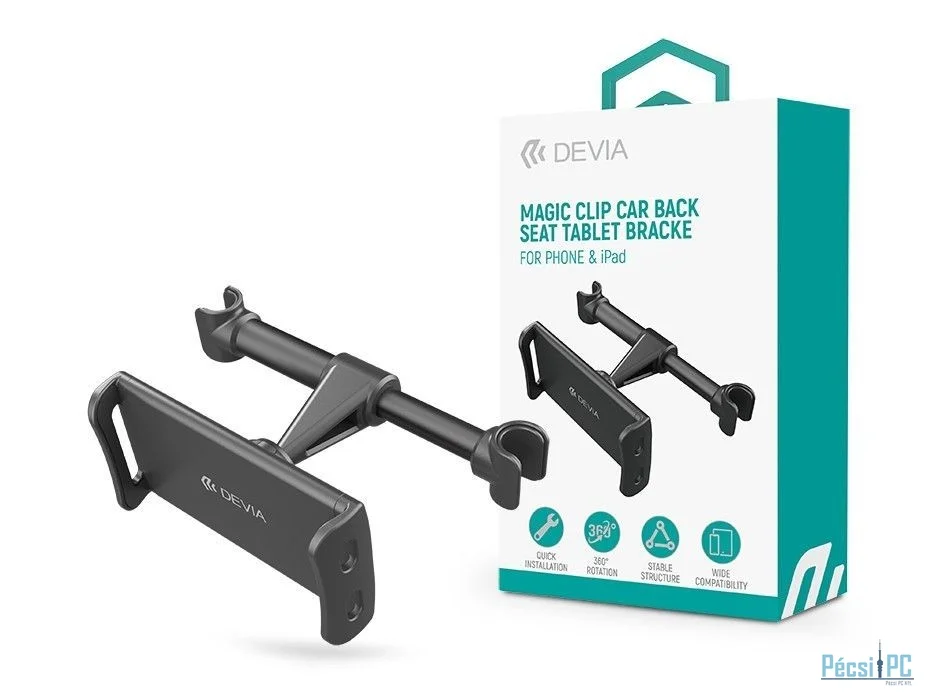 Devia ST387319 univerzális fejtármlára szerelhető telefon tartó Black