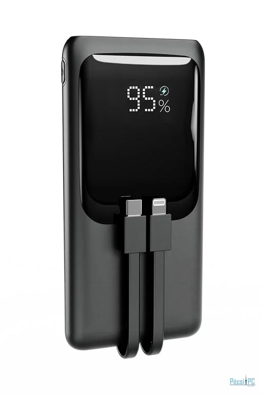 Gembird PB10-PD20-LCD-01 10000mAh PowerBank Black