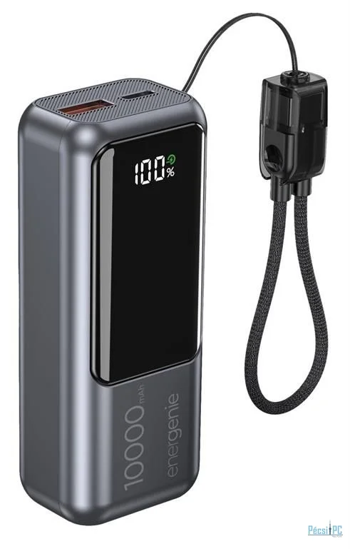 Gembird PB10-PD20-LCD-02 10000mAh PowerBank Space Grey