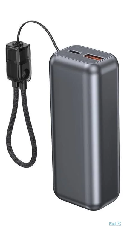 Gembird PB10-PD20-LCD-02 10000mAh PowerBank Space Grey