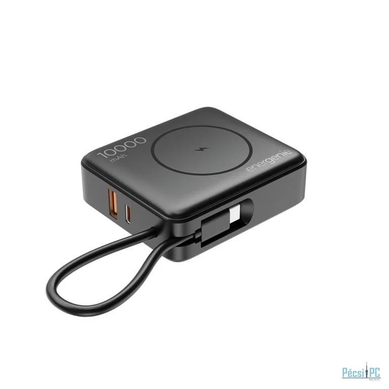 Gembird PB10-WPC15-LCD-01 10000mAh Wireless PowerBank Black