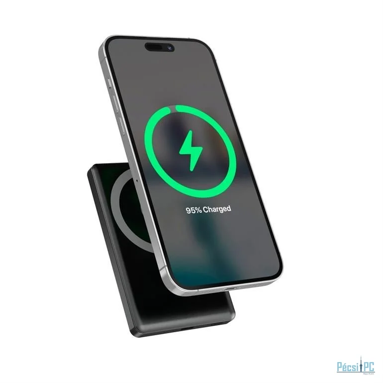 Gembird PB10-WPC15M-LCD-01 10000mAh Wireless PowerBank Black