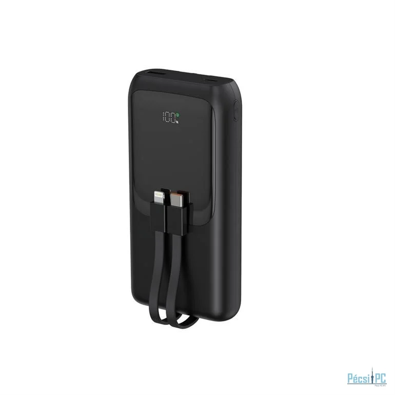 Gembird PB20-PD20-LCD-01 20000mAh PowerBank Black