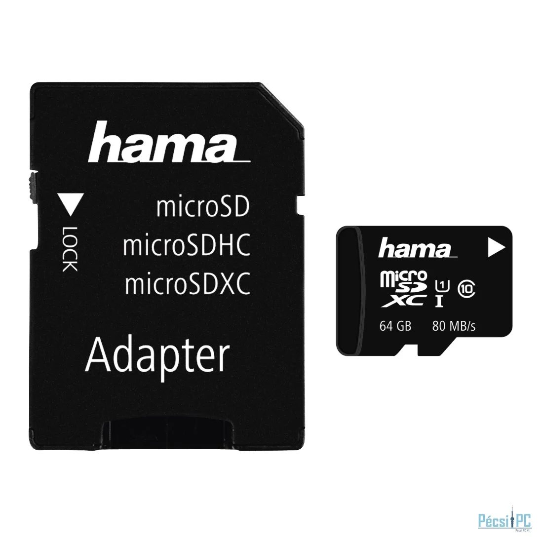 Hama 64GB microSDXC Class 10 UHS-I + adapterrel