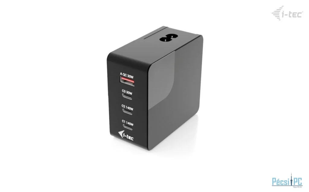 I-TEC 140W Intelligent Multiport USB Charger Black