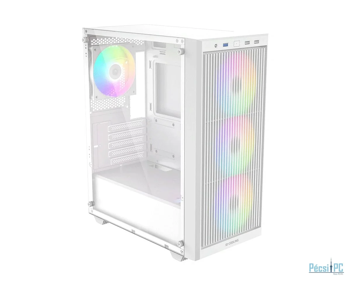 ID-COOLING WARE 310 ARGB WH Tempered Glass White