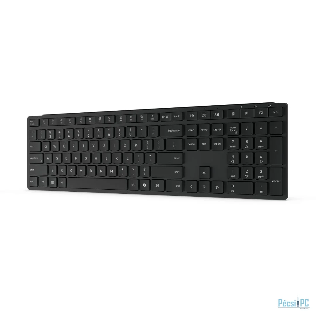 Lenovo Multi-Mode Pro Plus 6000 Wireless Bluetooth Keyboard Eclipse Black US
