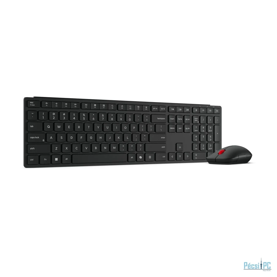 Lenovo Pro 6000 Wireless Bluetooth Multi-Mode Combo Keyboard and Mouse Black US