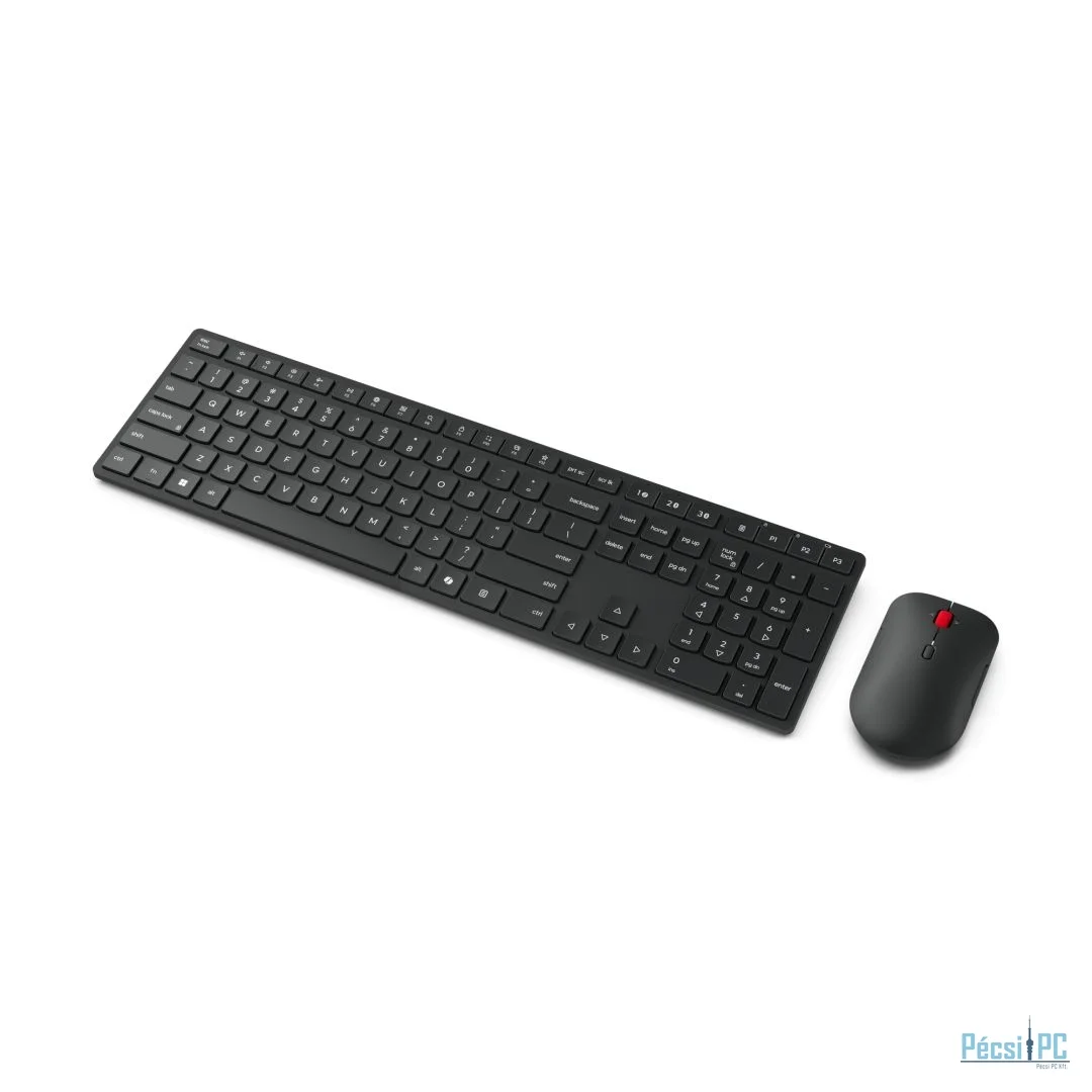 Lenovo Pro 6000 Wireless Bluetooth Multi-Mode Combo Keyboard and Mouse Black US