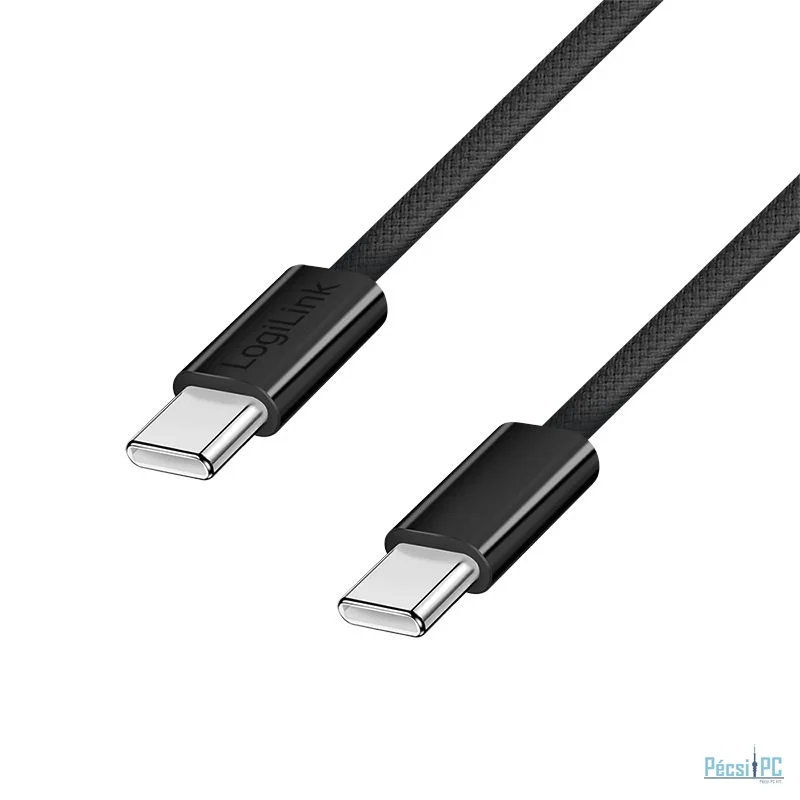 Logilink USB 2.0 Type-C C/M to C/M 100W cable 1,5m Black