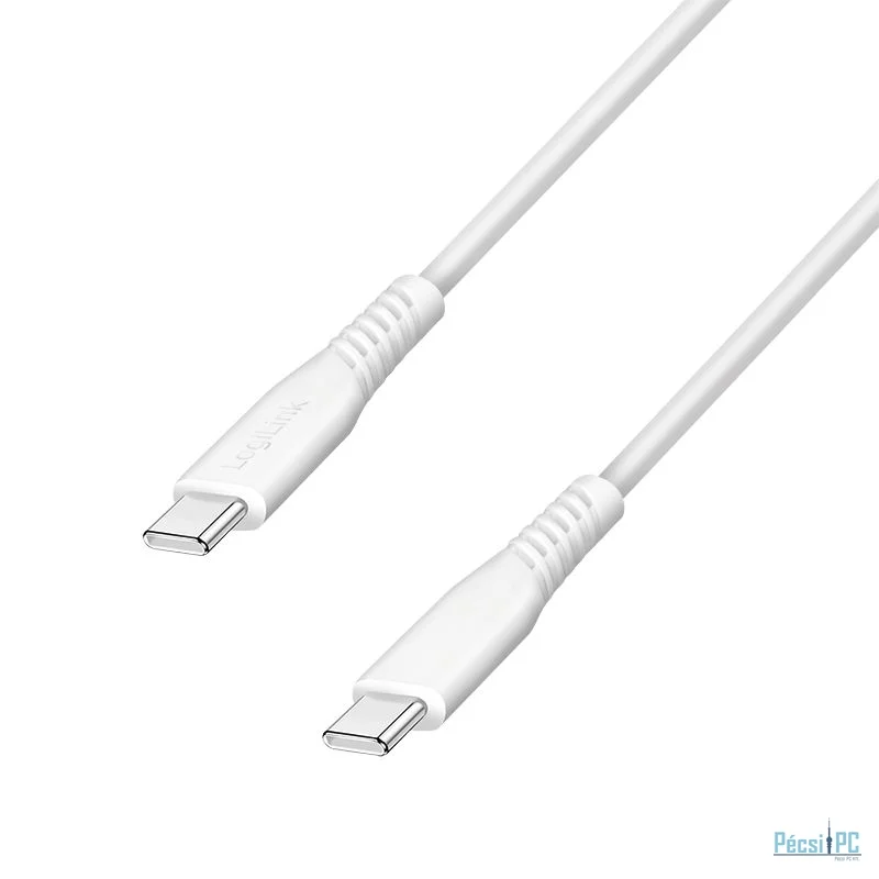 Logilink USB 2.0 Type-C C/M to C/M 60W cable 0,3m White