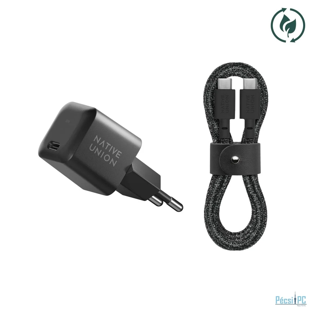 Native Union USB-C Fast GaN Charger 30W + USB-C Cable Black