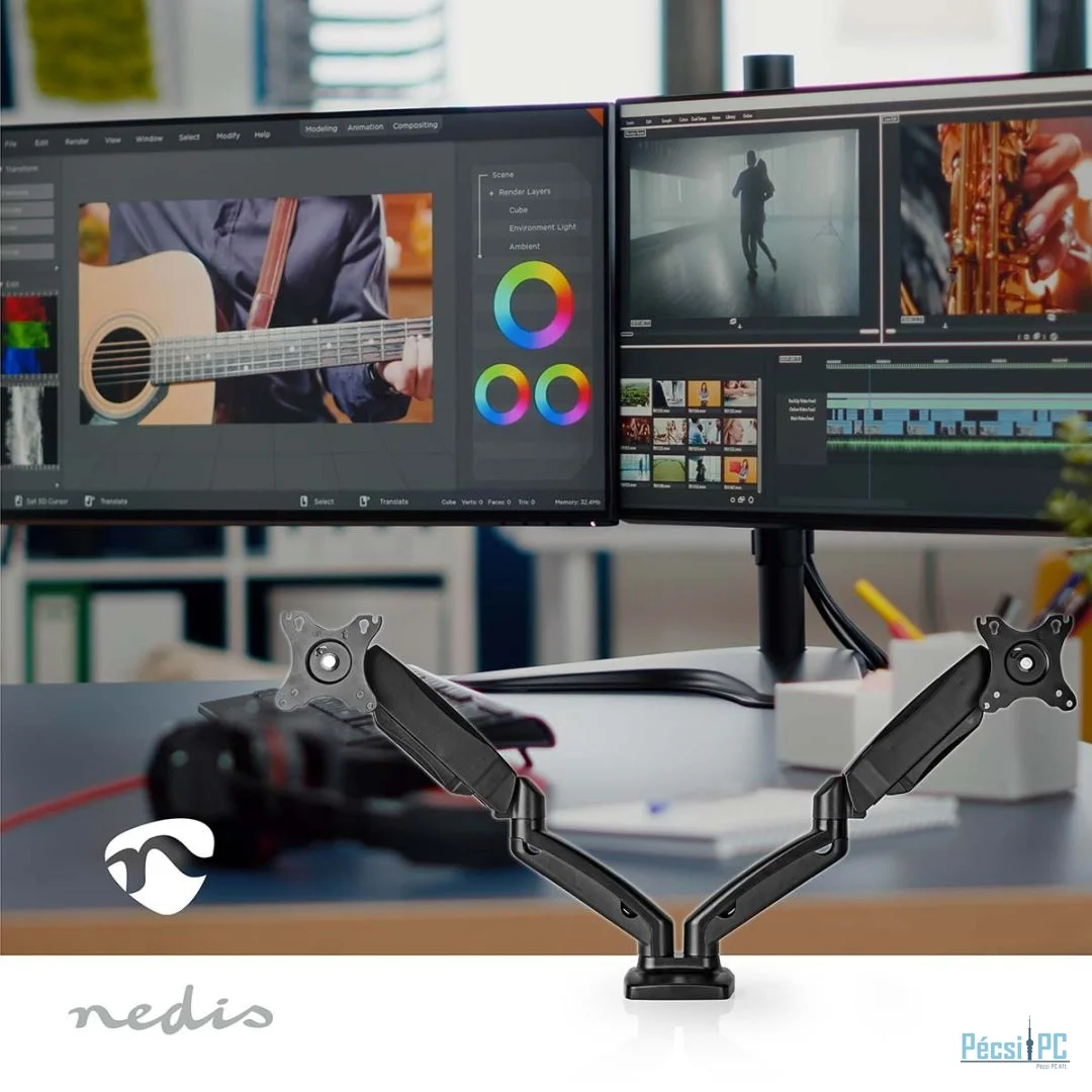 Nedis Gas Spring Desk Monitor Mount 15-32