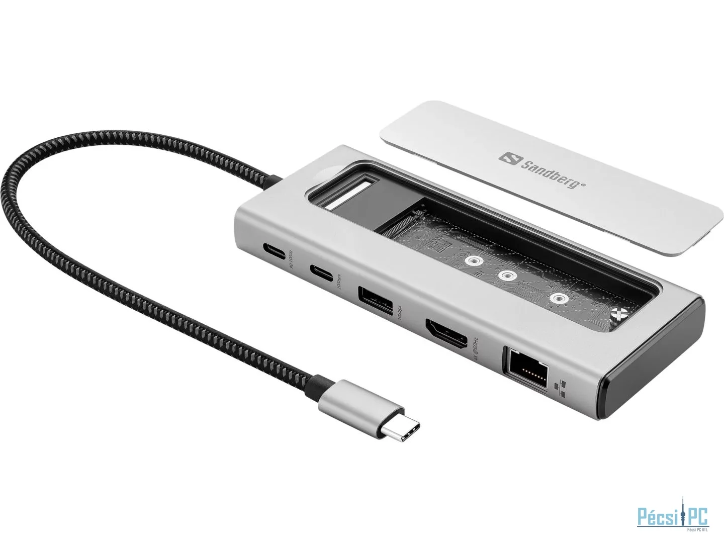 Sandberg USB-C 6in1 Travel Dock SSD Case