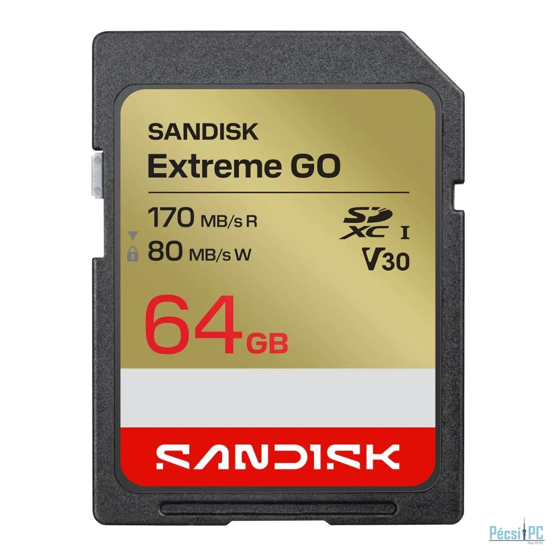 Sandisk 64GB SDXC Extreme GO UHS-I U3 V30