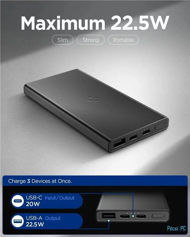 Spigen Essential 10000mAh Power Bank Black