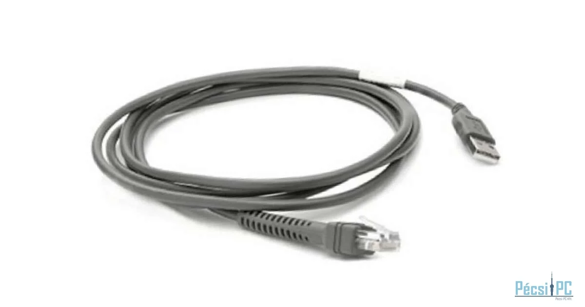 Zebra 2.13 m USB Data Transfer Cable for Barcode Scanner - TAA Compliant - First End: 1 x USB Type A - Male - Shielding
