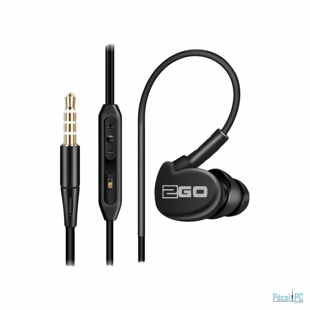 2GO Active One In-Ear Sport Headset Black