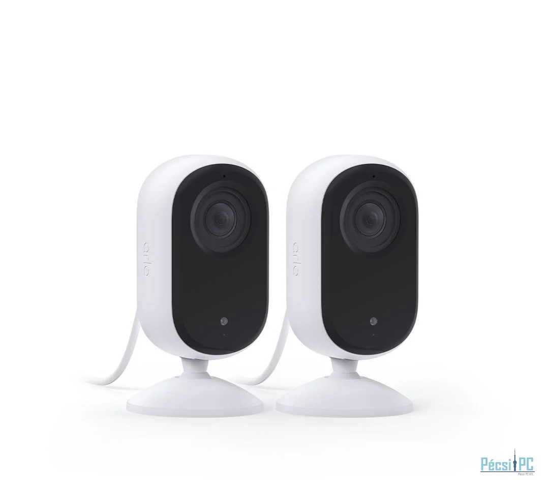 Arlo Essential (Gen.3) 2K Indoor Security Camera (2 Camera Kit) White