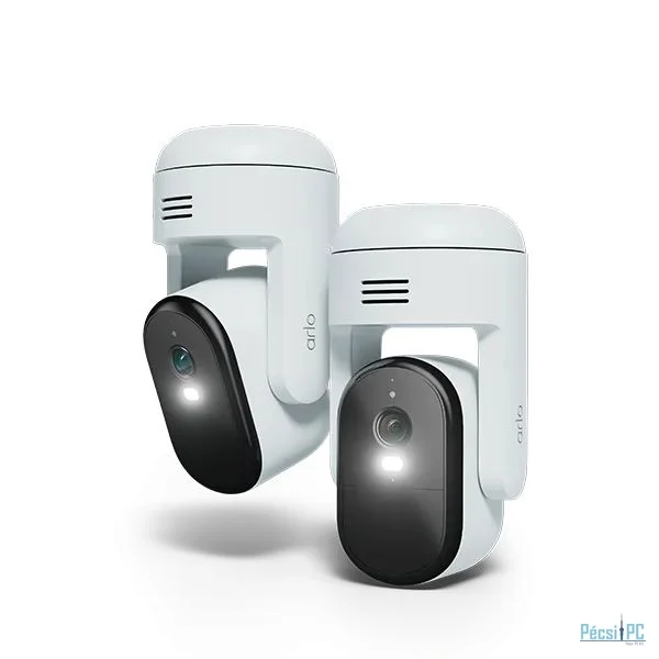 Arlo Essential (Gen.3) 2K PTZ Security Camera (2 Camera Kit) (EU only) White