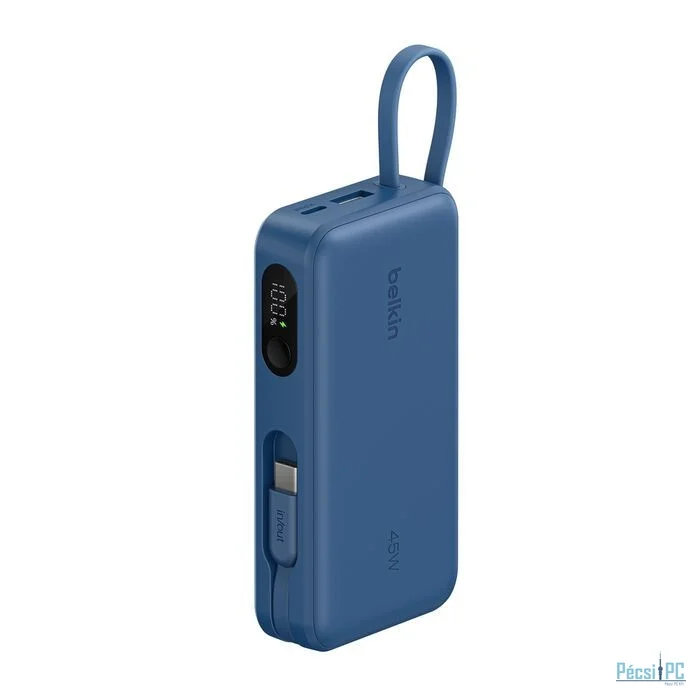 Belkin UltraCharge with Integrated Cable and Display 10000mAh Powerbank Blue