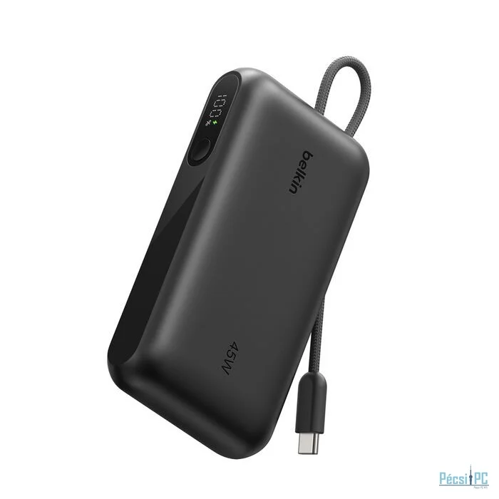 Belkin UltraCharge with Integrated Cable and Display 10000mAh Powerbank Black