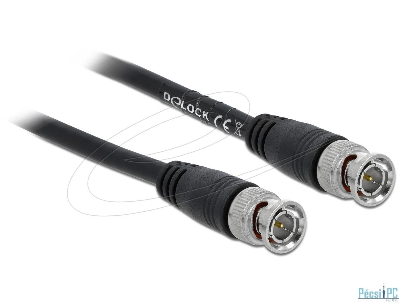 DeLock BNC male to BNC male 75 Ohm cable 20m Black