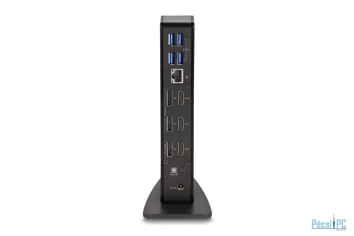 DeLock USB Type-C Triple Display Docking Station with DisplayLink Black