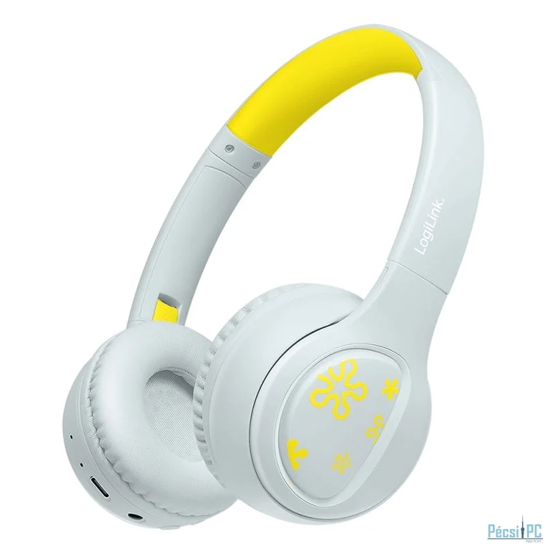 Logilink Music Buddies Bluetooth Headset for Kids Light Blue/Yellow