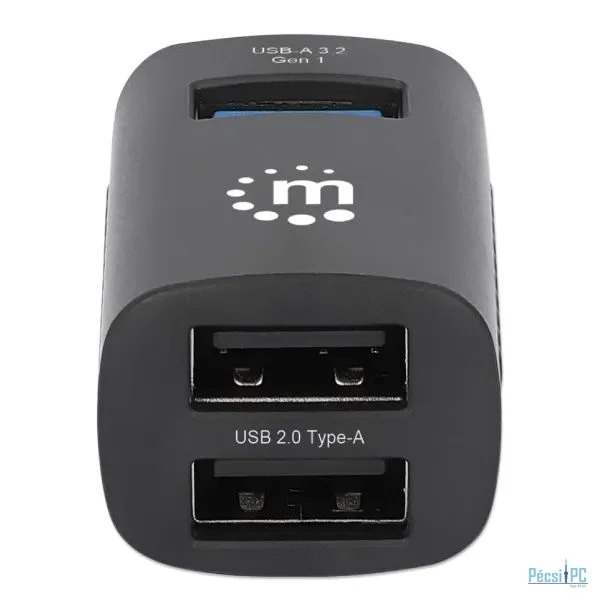 Manhattan 3-Port USB 2.0 HUB Black