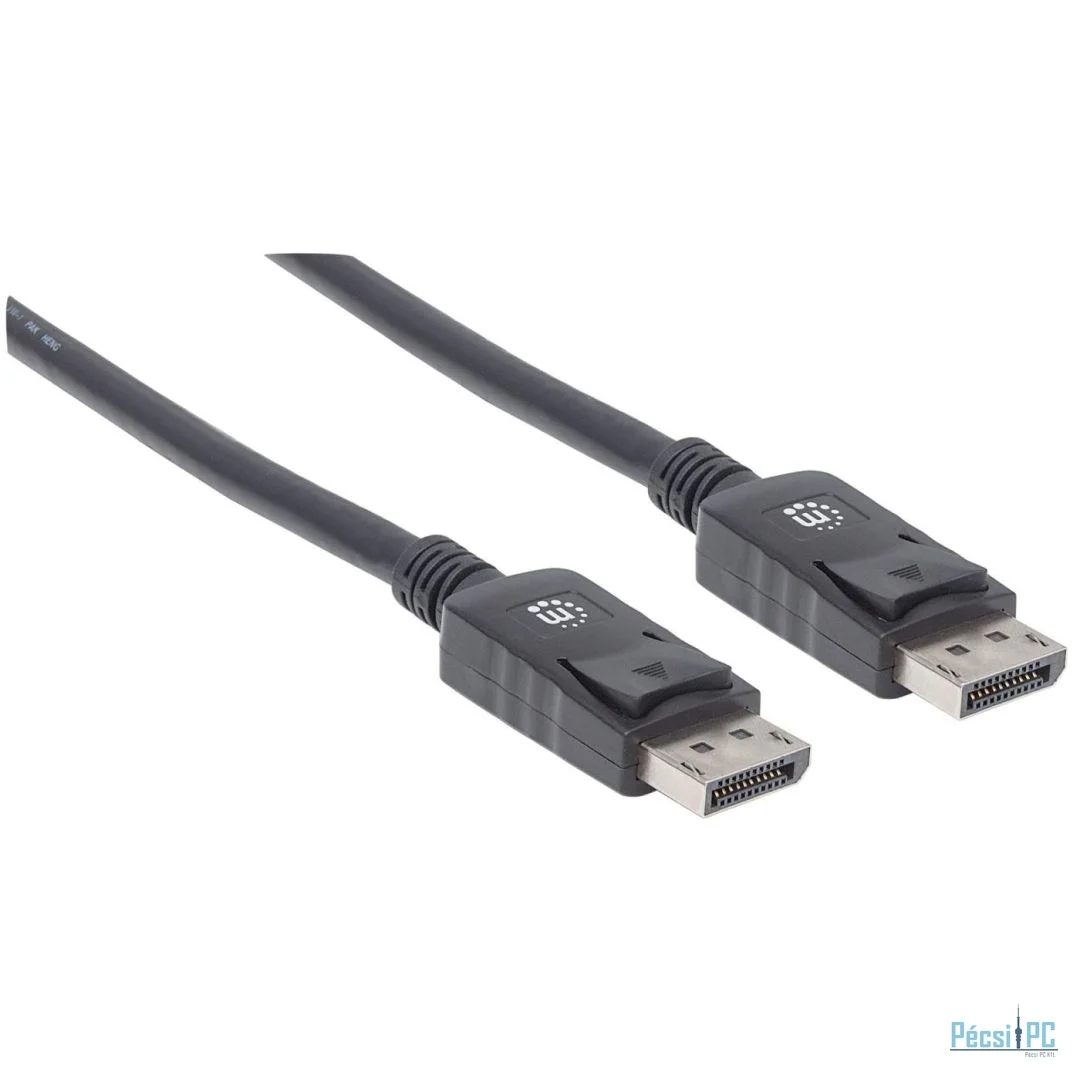 Manhattan 4K@60Hz DisplayPort 1.2 male/male Cable 1m Black