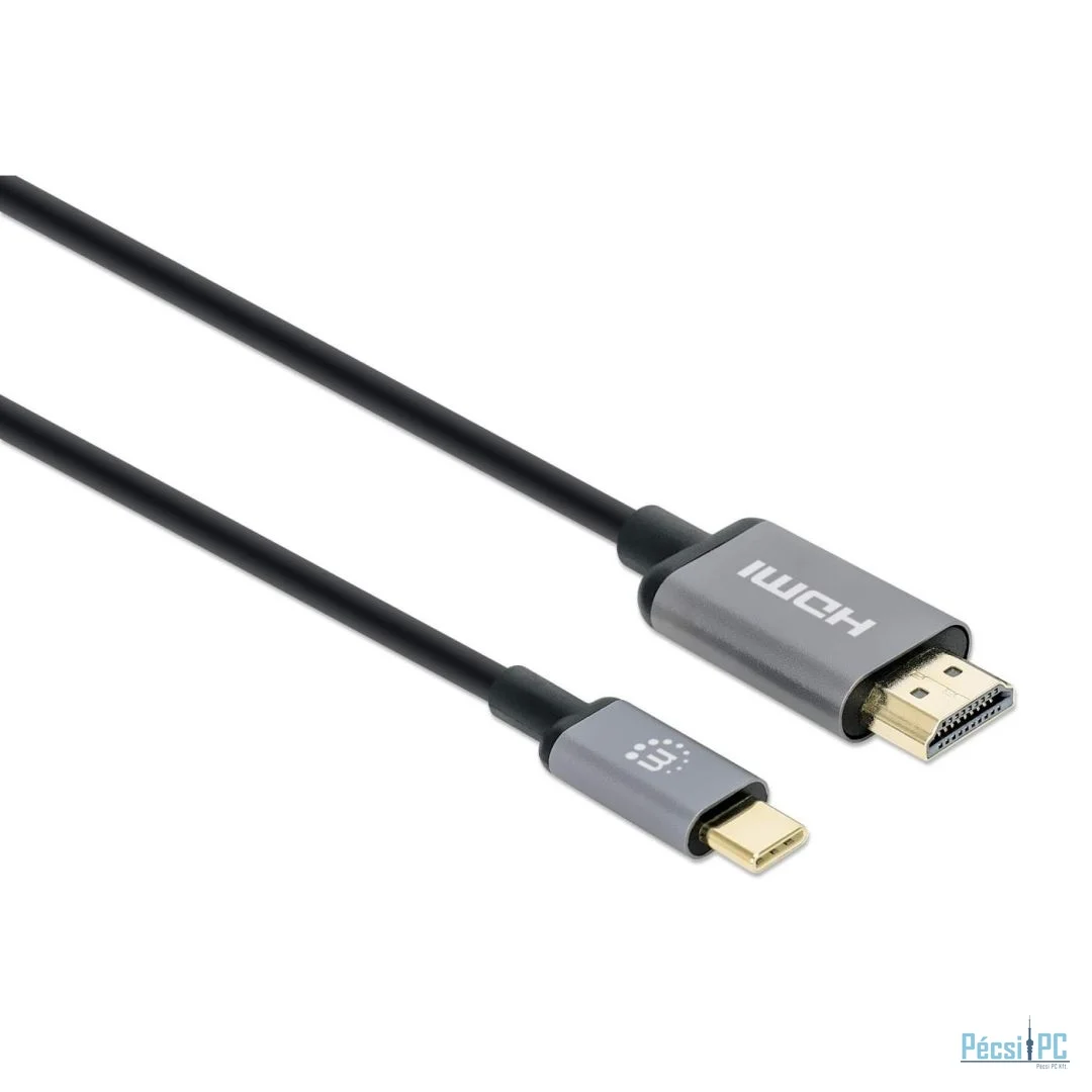 Manhattan 4K@60Hz USB-C to HDMI Adapter Cable 2m Black