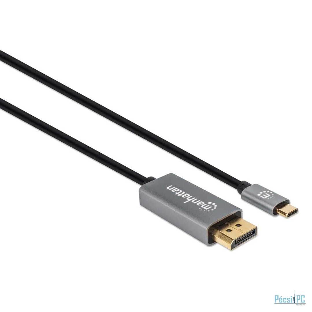 Manhattan 8K@60Hz USB-C to DisplayPort 1.4 Adapter Cable 3m Black